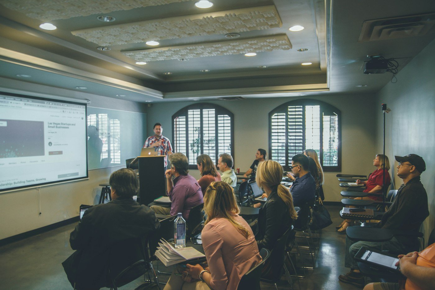 A training session for examination providers